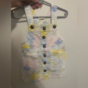 Tie dye overall dress
